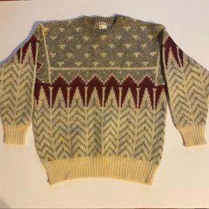 Alafoss Icewool | unisex Sz Large L | Ivory Pure Virgil Wool Sweater